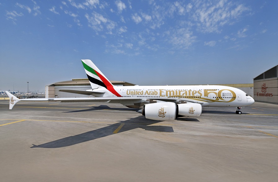 Юбилейная ливрея A380 Emirates