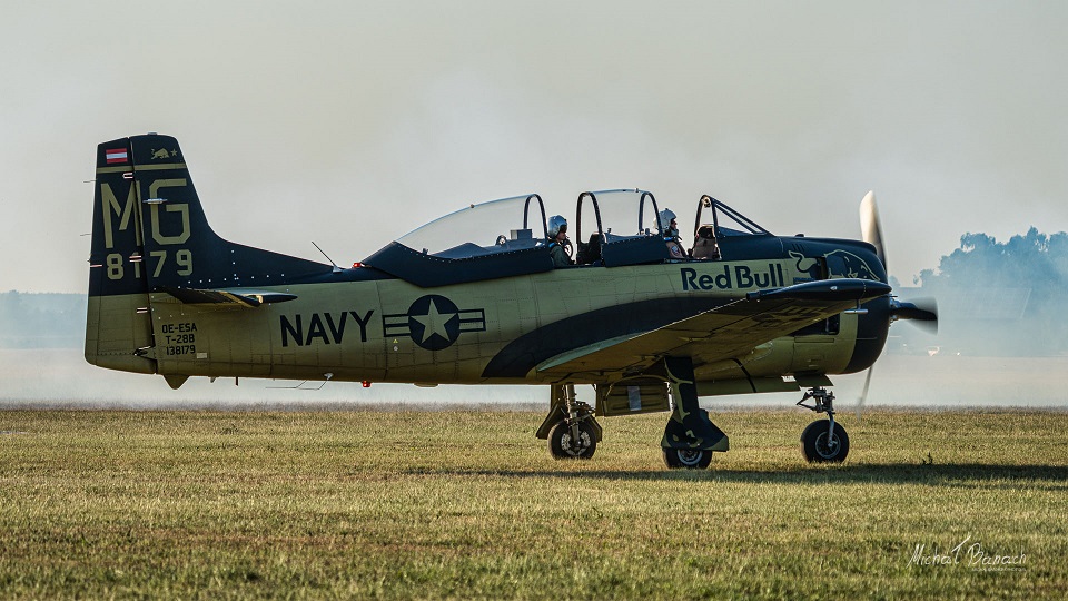 North American T-28 Trojan Red Bull
