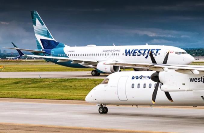 Boeing 737 MAX 8 авиакомпании WestJet